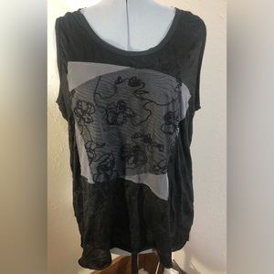 Simply Vera Vera Wang black tank top size XL